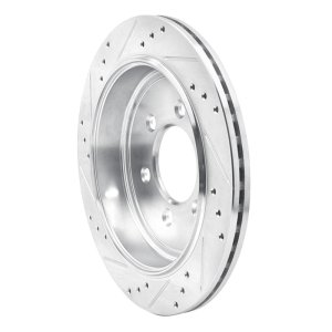 Ford Expedition Brake Rotor (1) - Rear Right - R1 Concepts - Drilled & Slotted - Silver - `07-`17